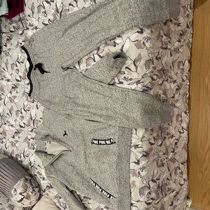 Victoria’s Secret Pink heather grey sweat outfit